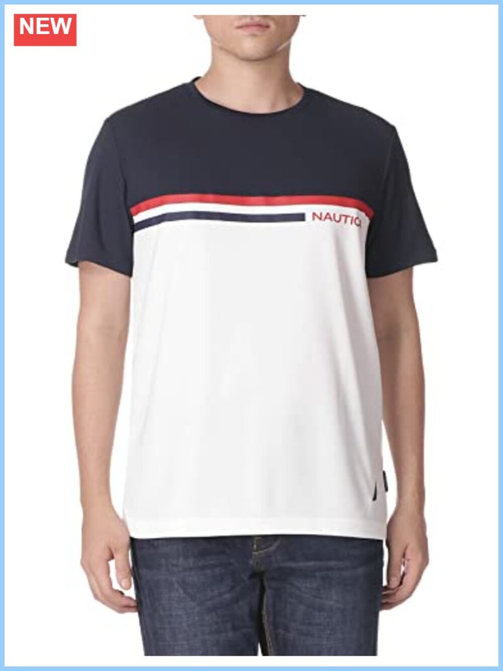 Men's Colorblock T-Shirt - Short Sleeve Crew Neck